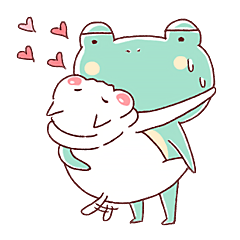 [LINEスタンプ] Cutie Cat and Forg