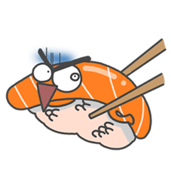 [LINEスタンプ] Salmon makes me happy