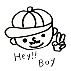 [LINEスタンプ] Hey！Boy