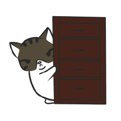 [LINEスタンプ] stray cat Fei Fei