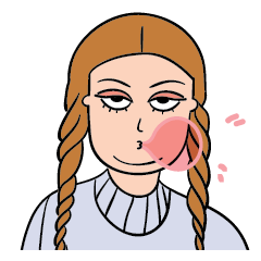 [LINEスタンプ] My double chin