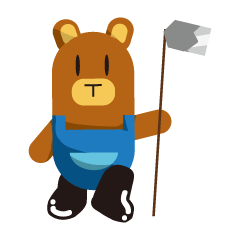 [LINEスタンプ] Farmer Bear