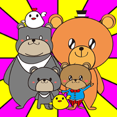 [LINEスタンプ] Family Bear