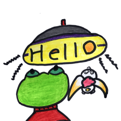 [LINEスタンプ] 謎のケロケロマンと耳ラビ 3
