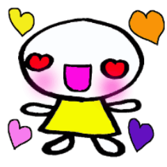 [LINEスタンプ] ラブラブラブちゃん