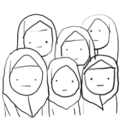 [LINEスタンプ] Terrible Stickers - Hijab Girls