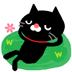 [LINEスタンプ] 黒猫【私、○○○】編 Part2の画像（メイン）