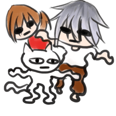 [LINEスタンプ] cat stillness face