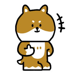 [LINEスタンプ] 可愛い柴犬, 柴サキ