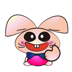 [LINEスタンプ] fat ear rabbit's daily life part1