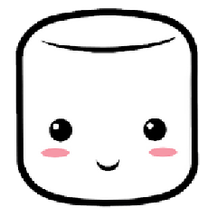 [LINEスタンプ] expression of marshmallow