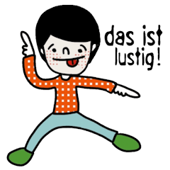 [LINEスタンプ] Sammy in April (Deutsch)の画像（メイン）