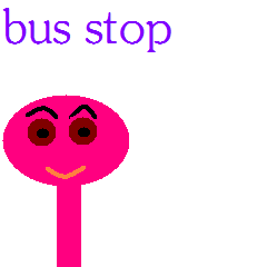 [LINEスタンプ] bus stop