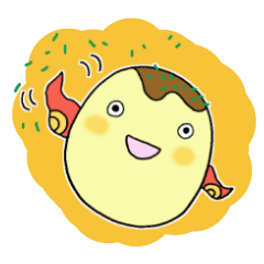 [LINEスタンプ] ぼくはたこやき