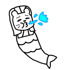 [LINEスタンプ] マーライオンとキツネオトシゴ
