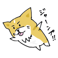 [LINEスタンプ] コーギーのあんこ