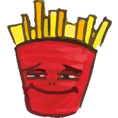 [LINEスタンプ] Fried Man