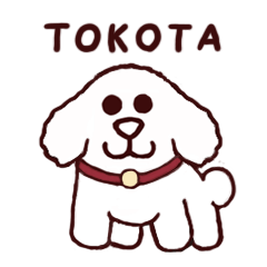 [LINEスタンプ] お茶目なワンコのトッコータ（TOKKO@）