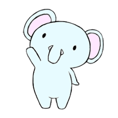 [LINEスタンプ] 子ゾウのもふみ