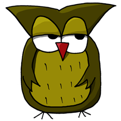 [LINEスタンプ] The owl bitches