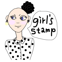 [LINEスタンプ] girl's loves stampの画像（メイン）