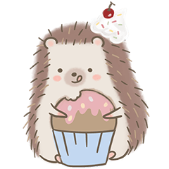 [LINEスタンプ] Muffin The Hedgehog