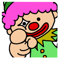 [LINEスタンプ] かわいい 癒し系 ピエロの ぴー助です！