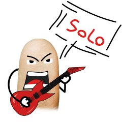 [LINEスタンプ] Finger lock