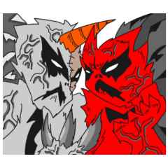 [LINEスタンプ] Rex and Envy The Double Devil Emotion