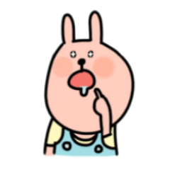 [LINEスタンプ] Energetic Rabbit