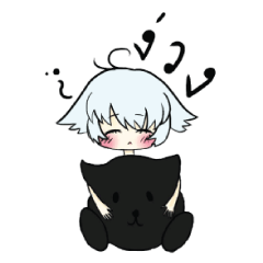 [LINEスタンプ] Kuuro＆Shiro
