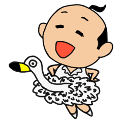 [LINEスタンプ] コスプレ 大好き 癒し系 もちぞう君