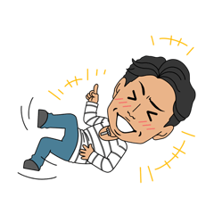 [LINEスタンプ] a middle-aged man
