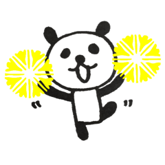 [LINEスタンプ] 日常会話的なパンダ