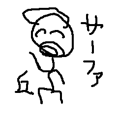 [LINEスタンプ] 丘サーファーの内藤