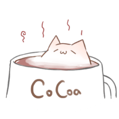 [LINEスタンプ] cotton candy cat with rabbit