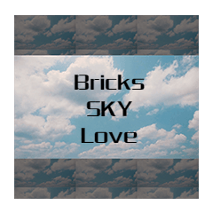 [LINEスタンプ] Bricks SKY Loveの画像（メイン）