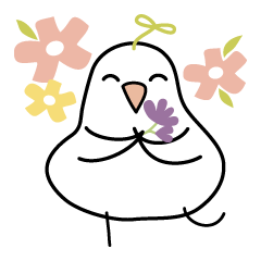 [LINEスタンプ] White Birds in the happy days 2