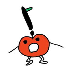 [LINEスタンプ] 変なトマトのスタンプの画像（メイン）