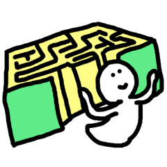 [LINEスタンプ] Maze:Can you escape？