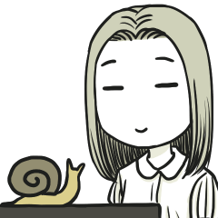 [LINEスタンプ] The peaceful girl 2 [English]