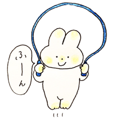 [LINEスタンプ] うさちゃんのちょっとひとことスタンプ