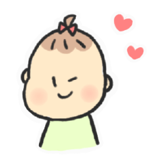 [LINEスタンプ] 誰でも使いやすい、べびひまちゃんスタンプ