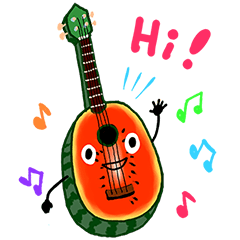 [LINEスタンプ] Rich daddy love ukulele