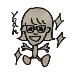 [LINEスタンプ] 素朴な白黒スタンプ