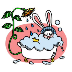 [LINEスタンプ] ネムウサギの日常