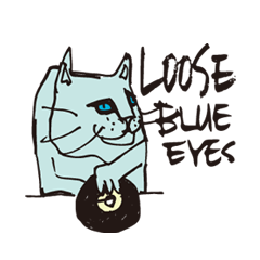 [LINEスタンプ] LOOSE BLUE EYES