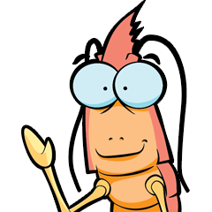 [LINEスタンプ] Shrimp male