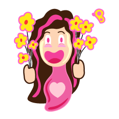 [LINEスタンプ] Krasue ghost