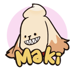 [LINEスタンプ] Cute Cocker Spaniel "maki"